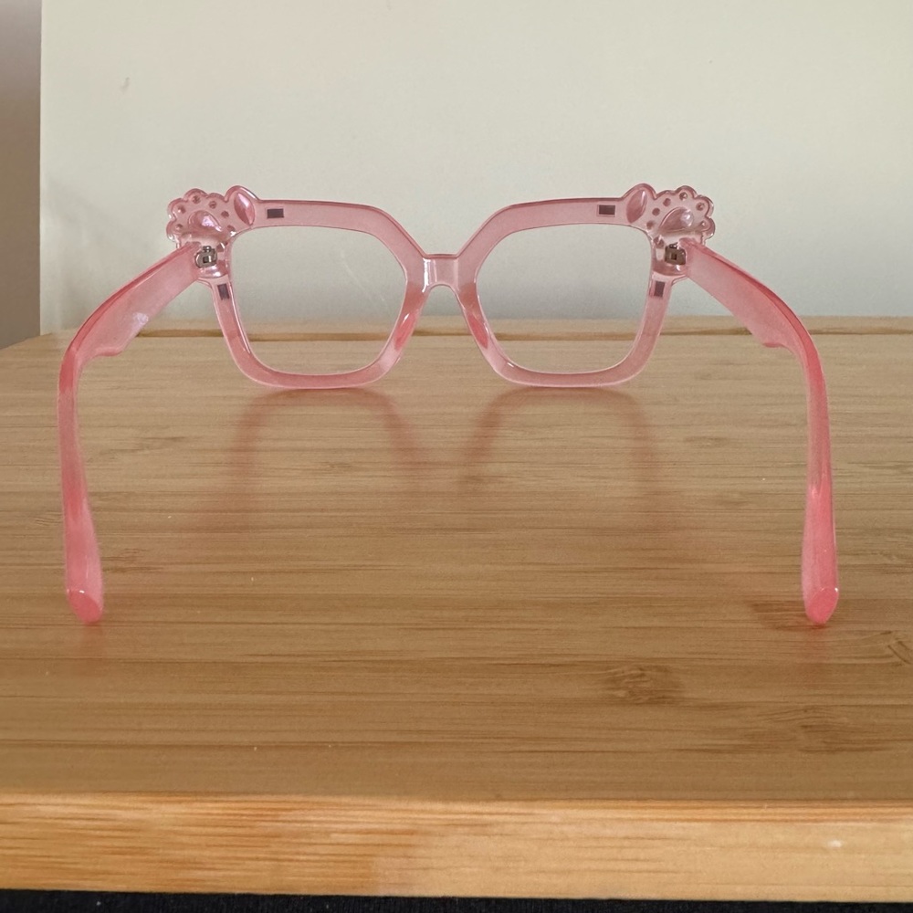 Reading Glasses +1.75 in Pink with Crystals - Picture 6 of 6
